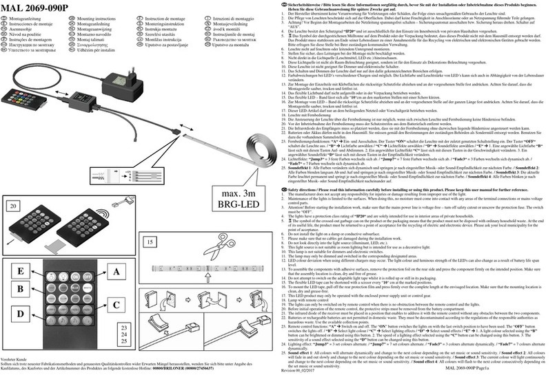 Briloner MAL 2069-090P Mounting instructions