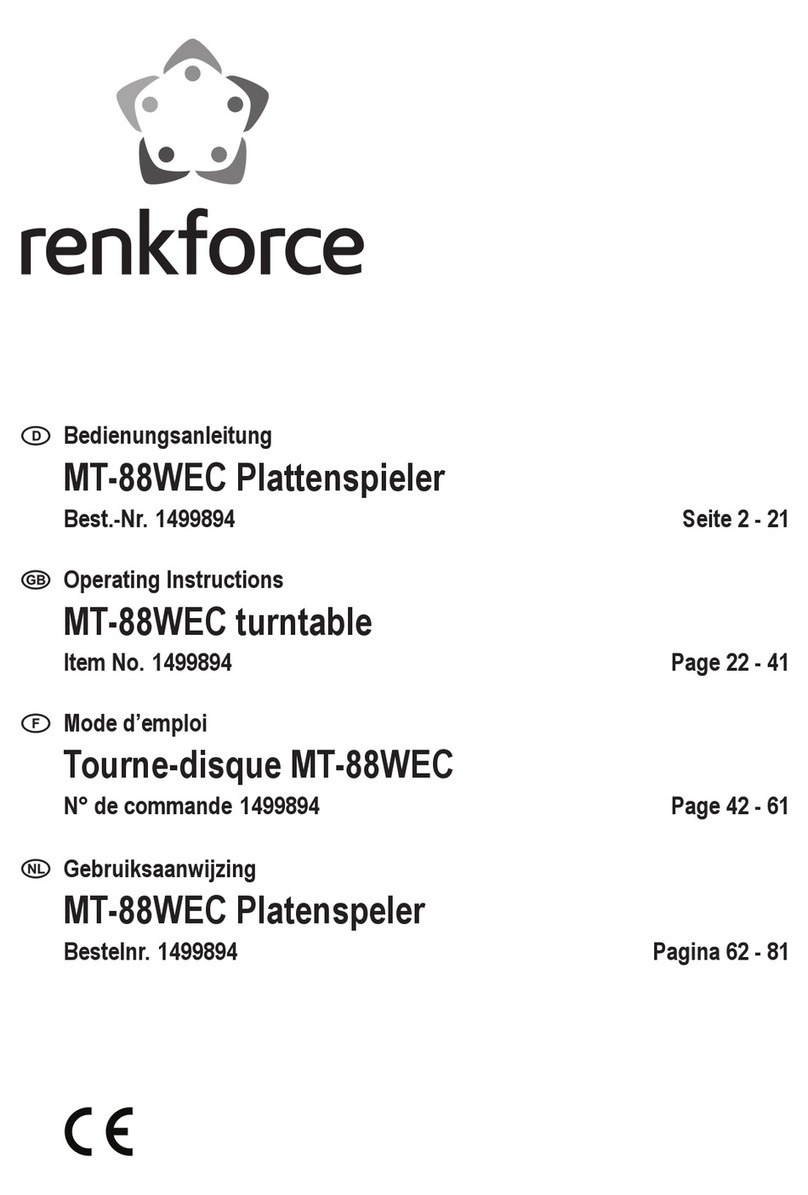 Renkforce MT-88WEC operating instructions