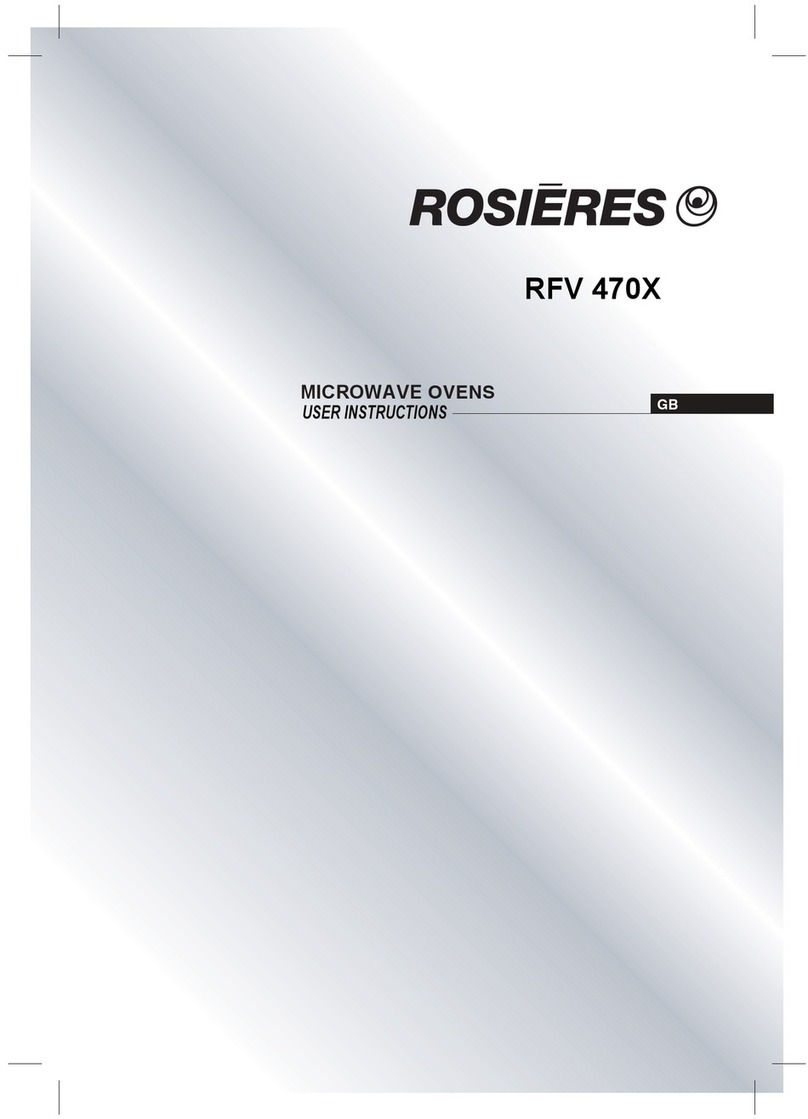ROSIERES RFV 470X User instructions