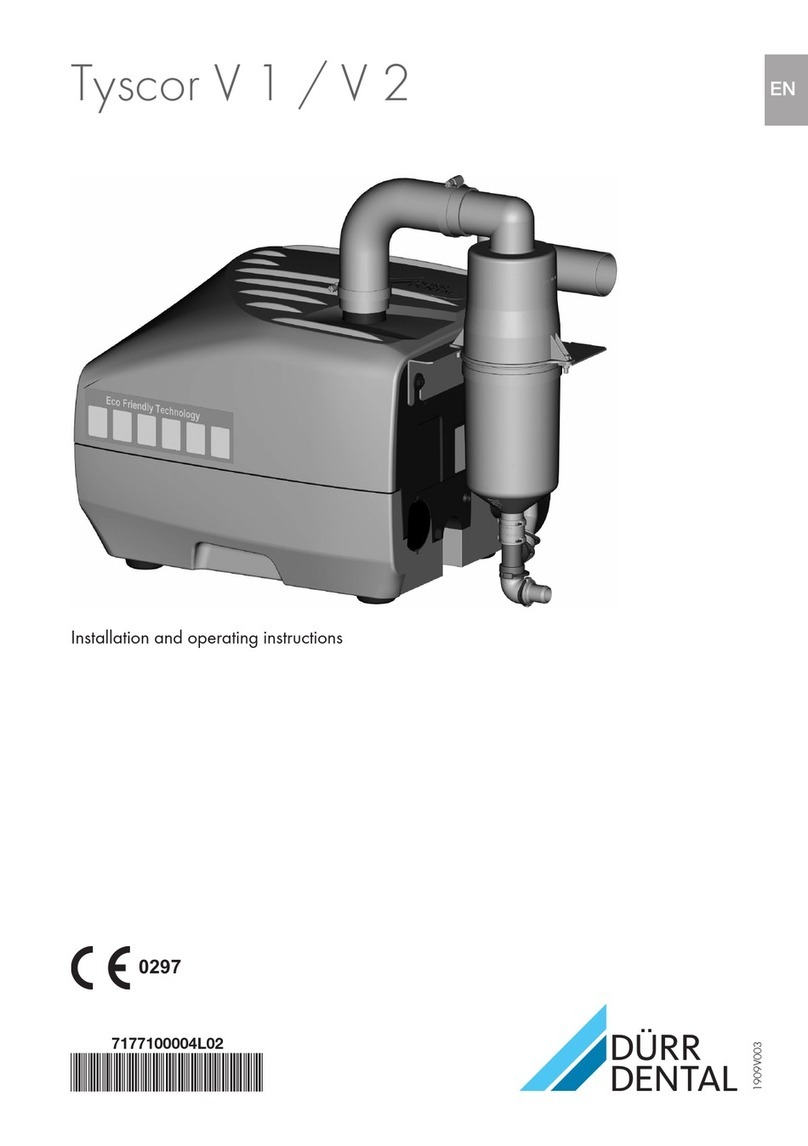 Durr Dental Tyscor V 1 Operating instructions Durr Dental Tyscor V 1 Operating instructions