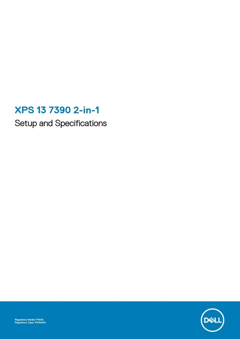 Dell XPS 13 7390 2-in-1 Operation and maintenance manual