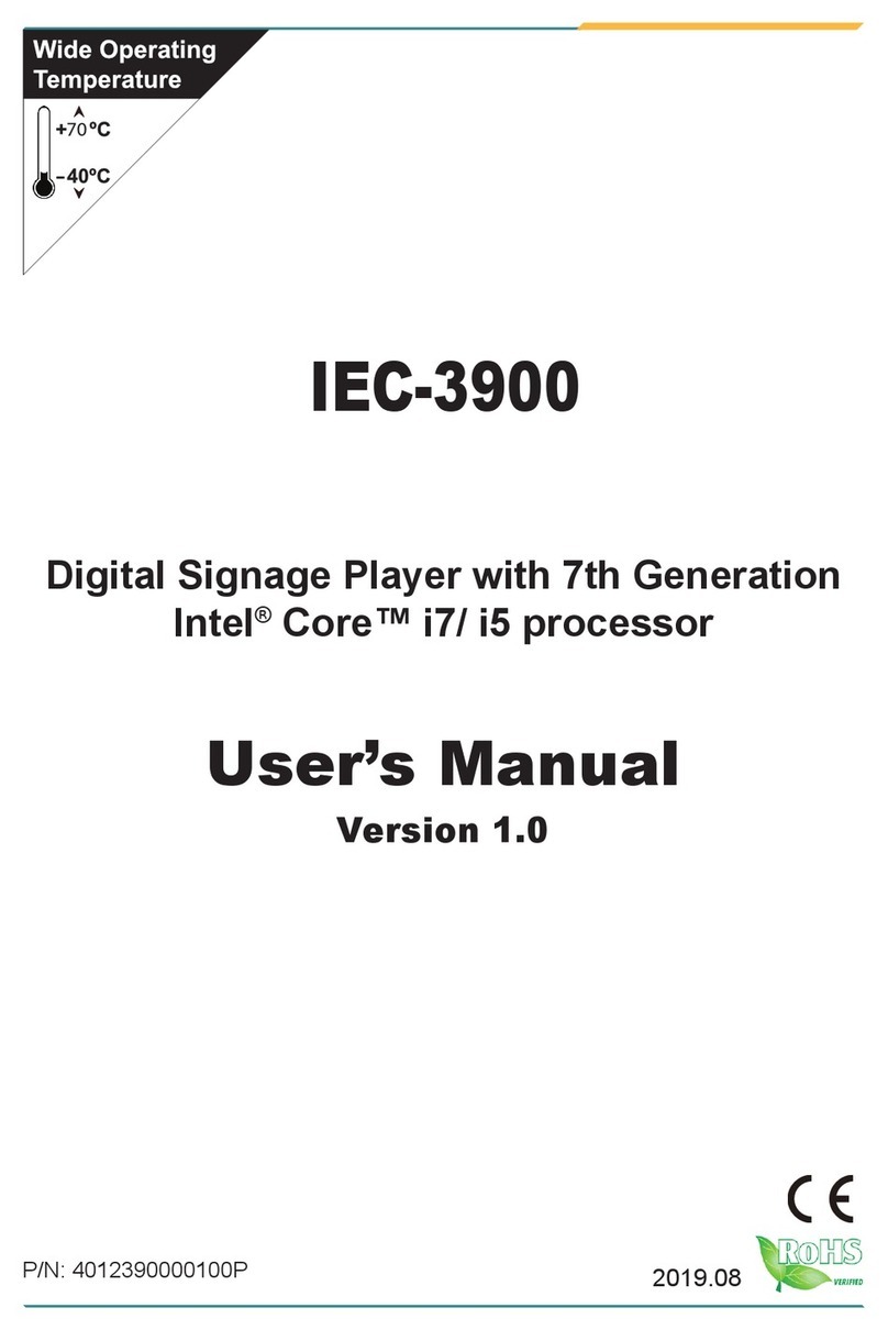 Arbor Technology IEC-3900 user manual