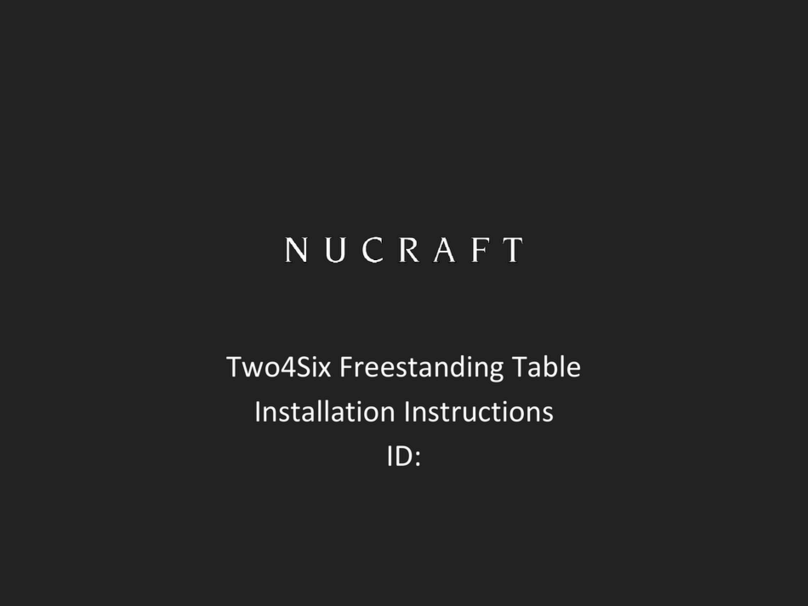 Nucraft Two4Six Meeting Table installation instructions Nucraft Two4Six Meeting Table installation instructions