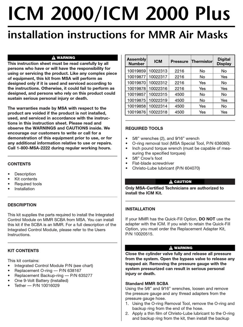 MSA ICM 2000 User manual