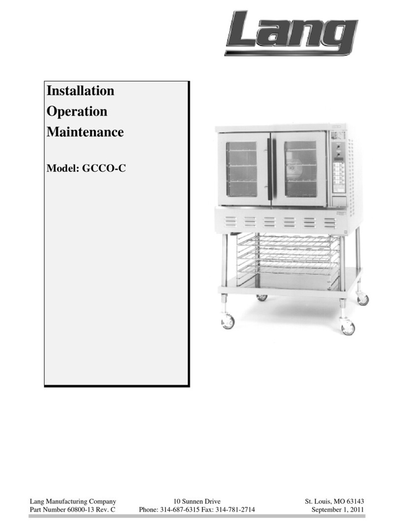 Lang GCCO-C Owner's manual