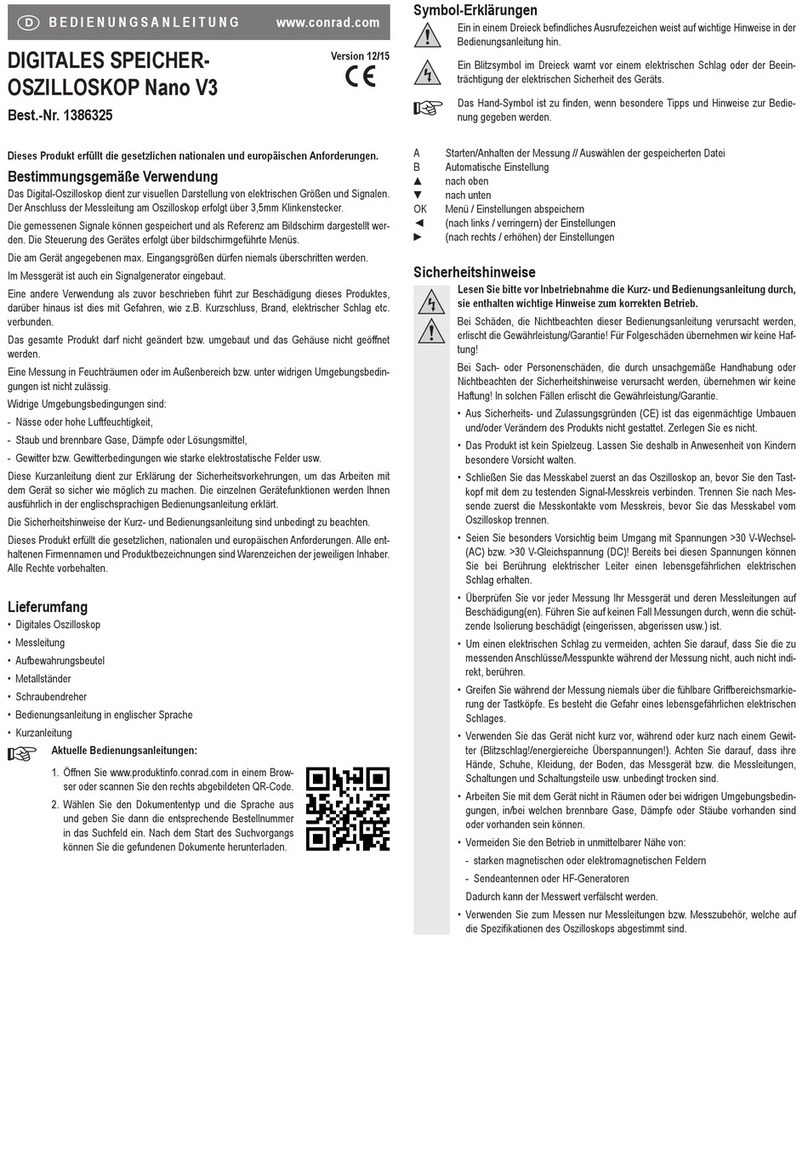 Conrad Nano V3 operating instructions