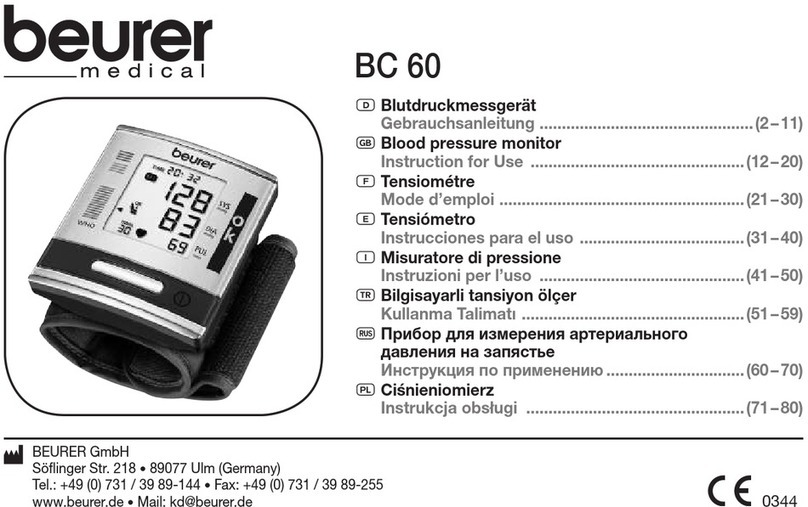 Beurer BC 60 User manual
