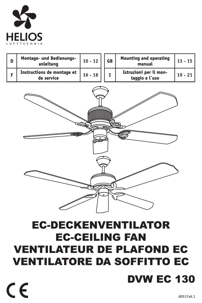 Helios DVW EC 130 Mounting and operating manual