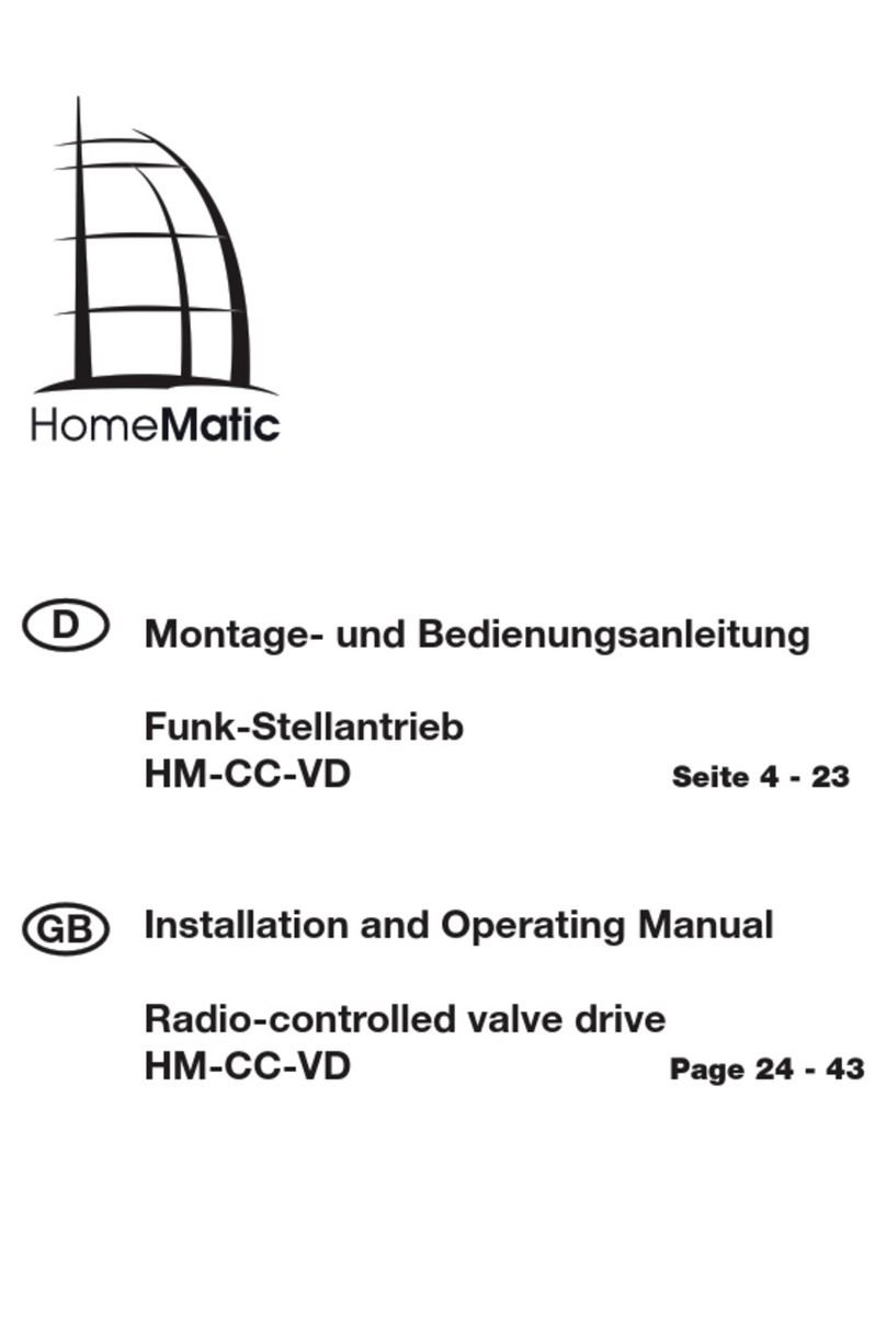 HomeMatic HM-CC-VD Installation and operating manual HomeMatic HM-CC-VD Installation and operating manual