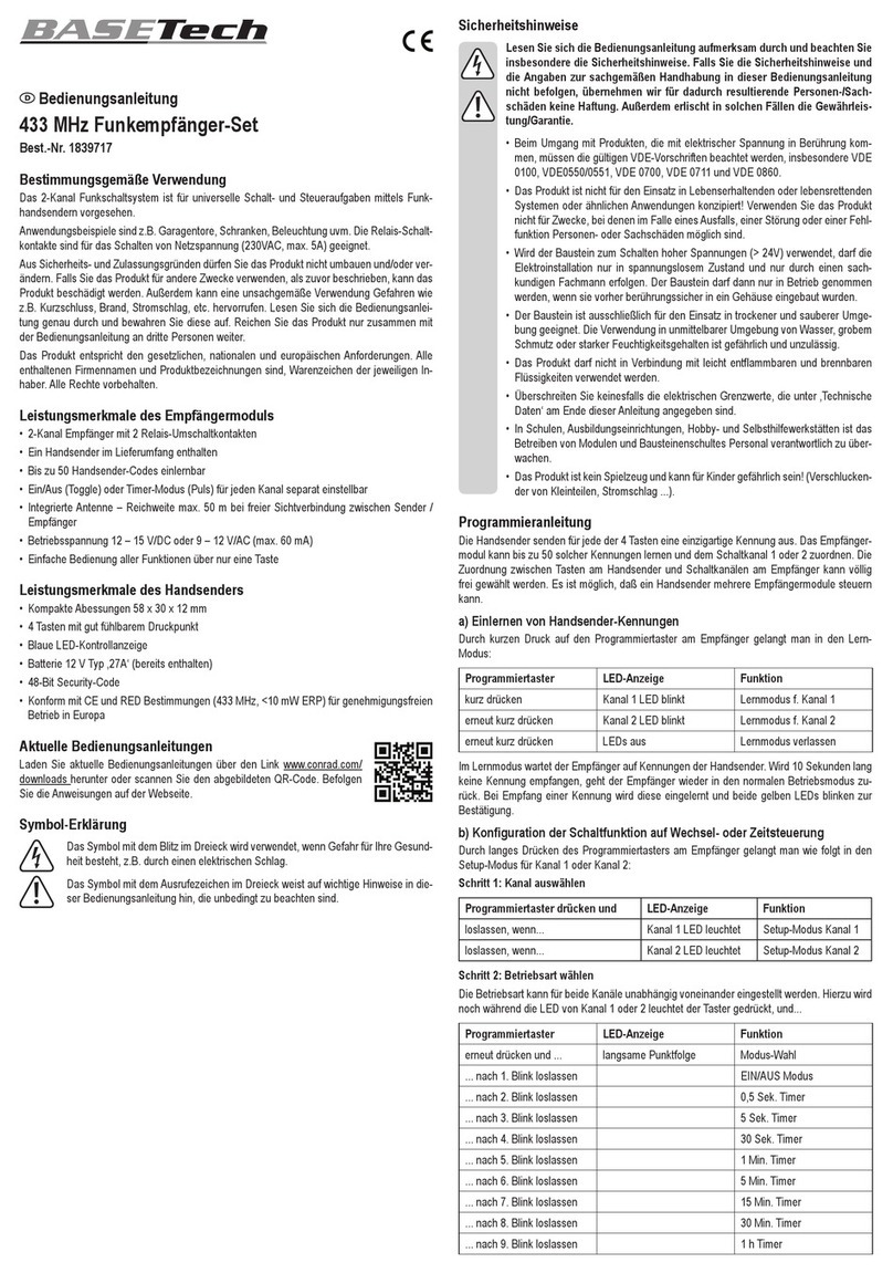 BASETech 1839717 operating instructions