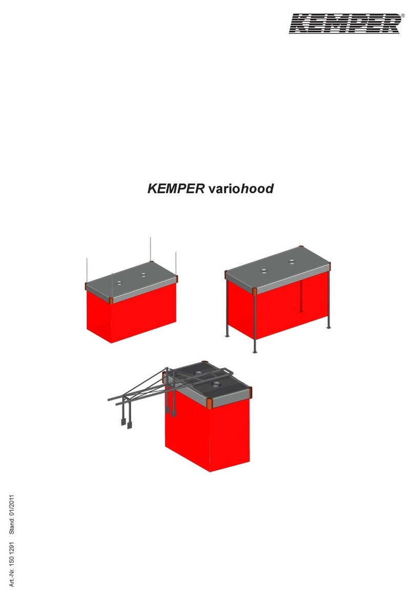 Kemper variohood Series User manual