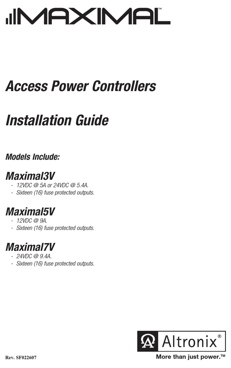 Altronix Maximal3V User manual