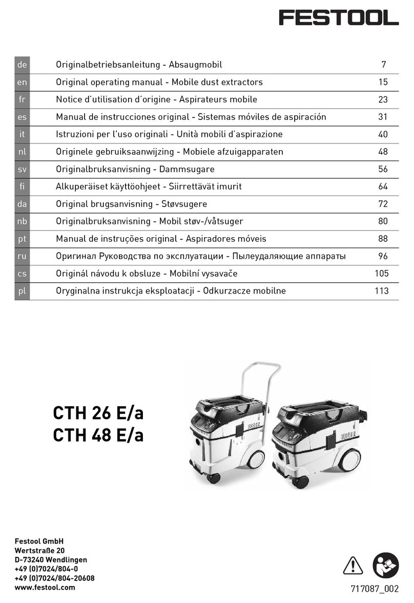 Festool CTH 26 E/a Installation instructions