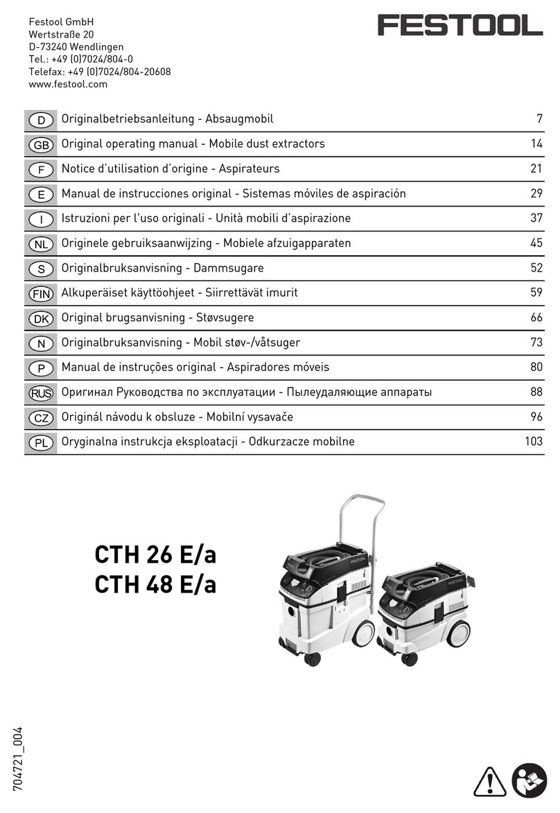 Festool CTH 26 E/a Installation instructions