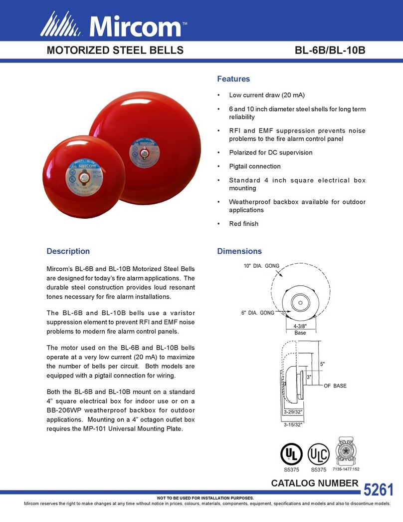 Mircom BL-10B quick start guide