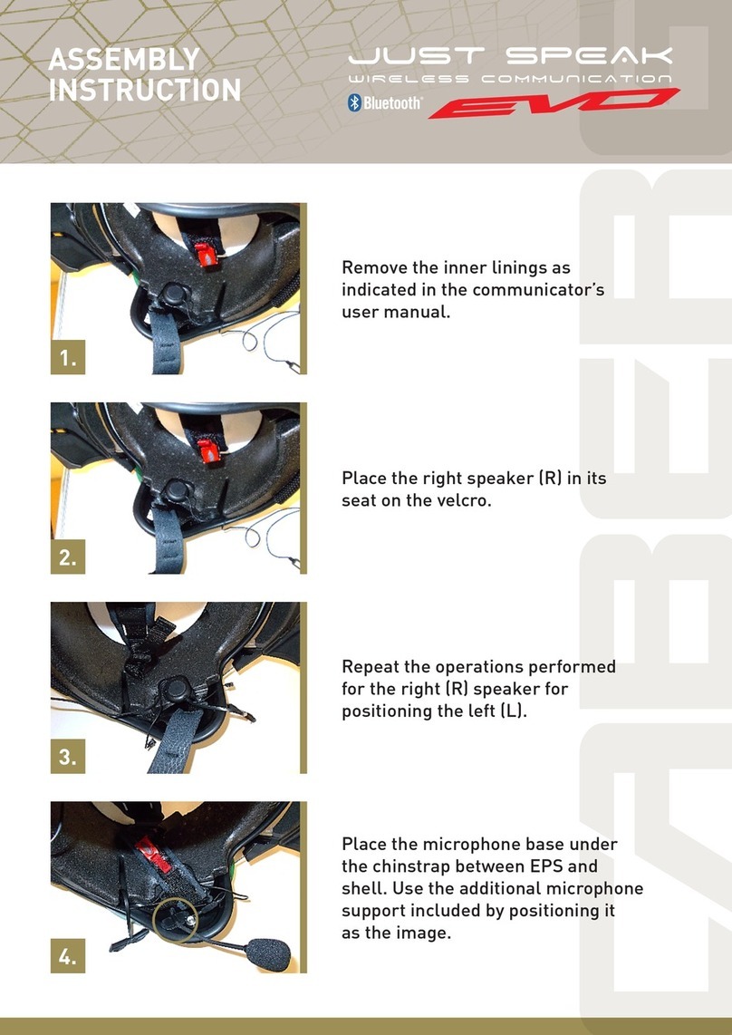 Caberg JUST SPEAK EVO Assembly instruction