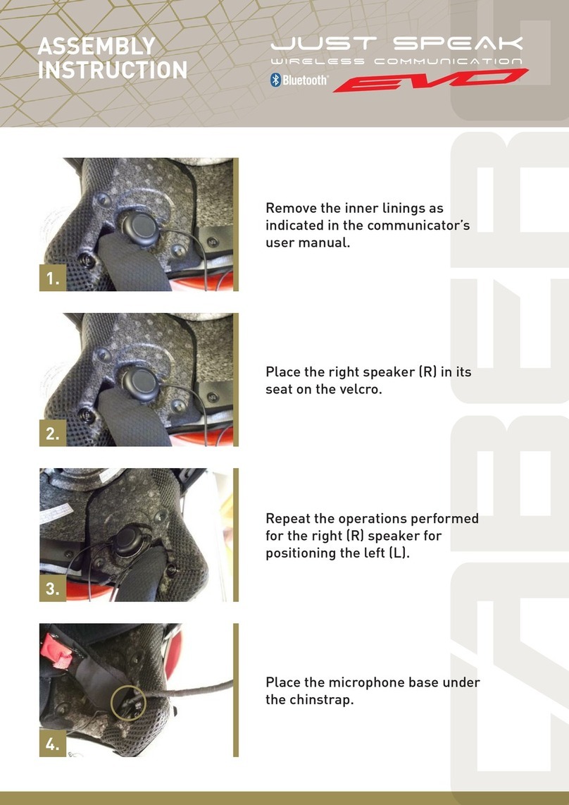 Caberg JUST SPEAK EVO Assembly instruction