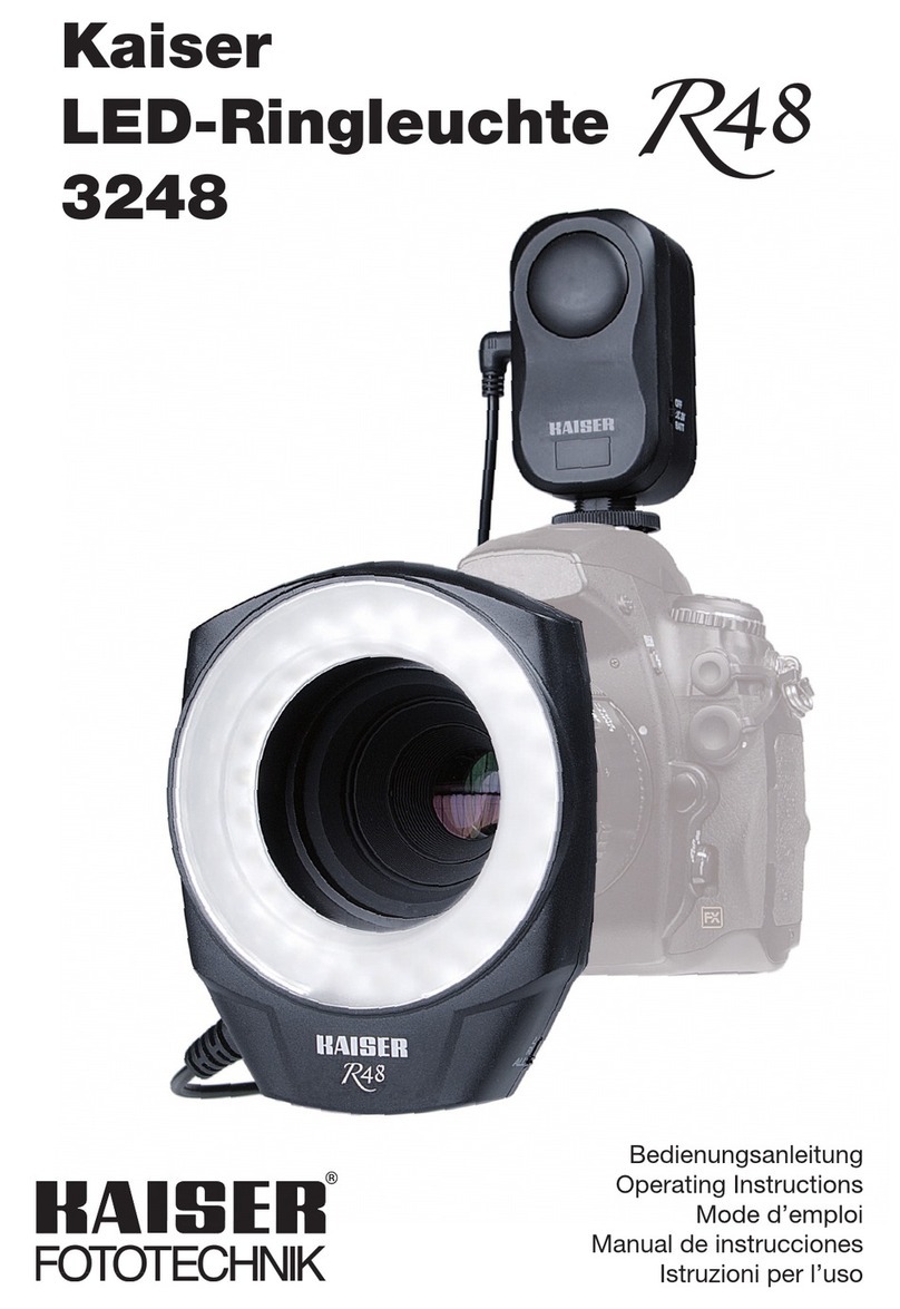 Kaiser R48 LED Ring Light operating instructions