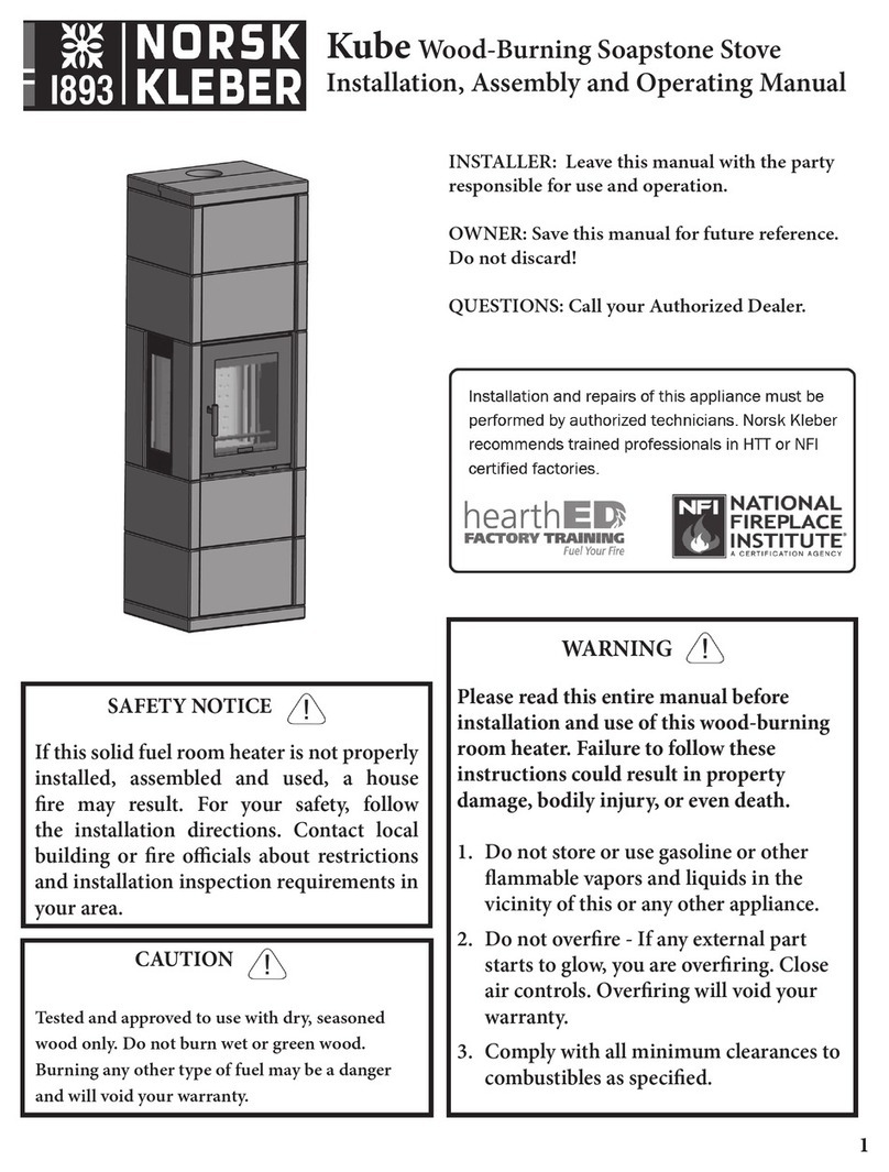 NORSK KLEBER Kube Series Installation, Assembly and Operating Manual NORSK KLEBER Kube Series Installation, Assembly and Operating Manual