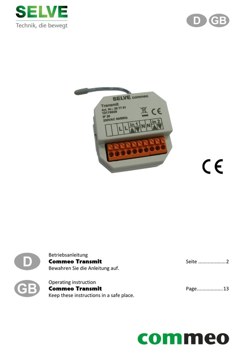 Selve Commeo Transmit User manual