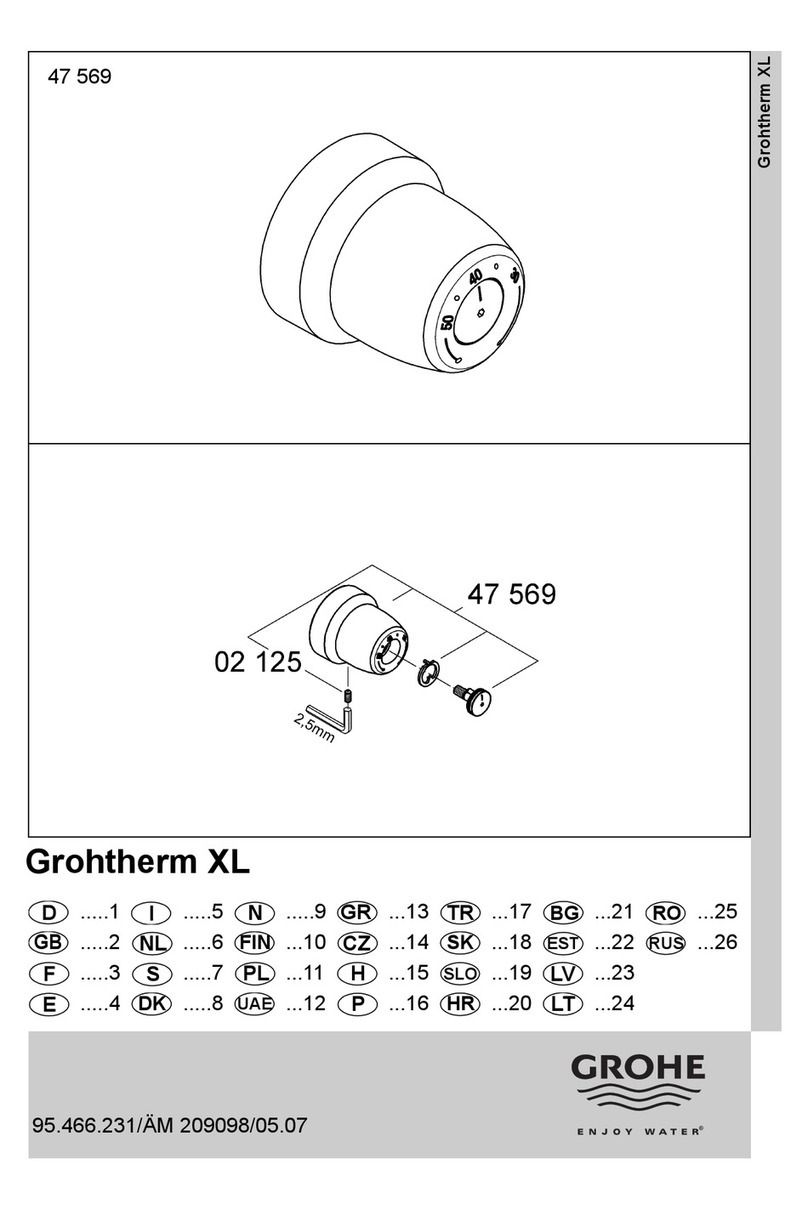 Grohe Grohtherm XL manual