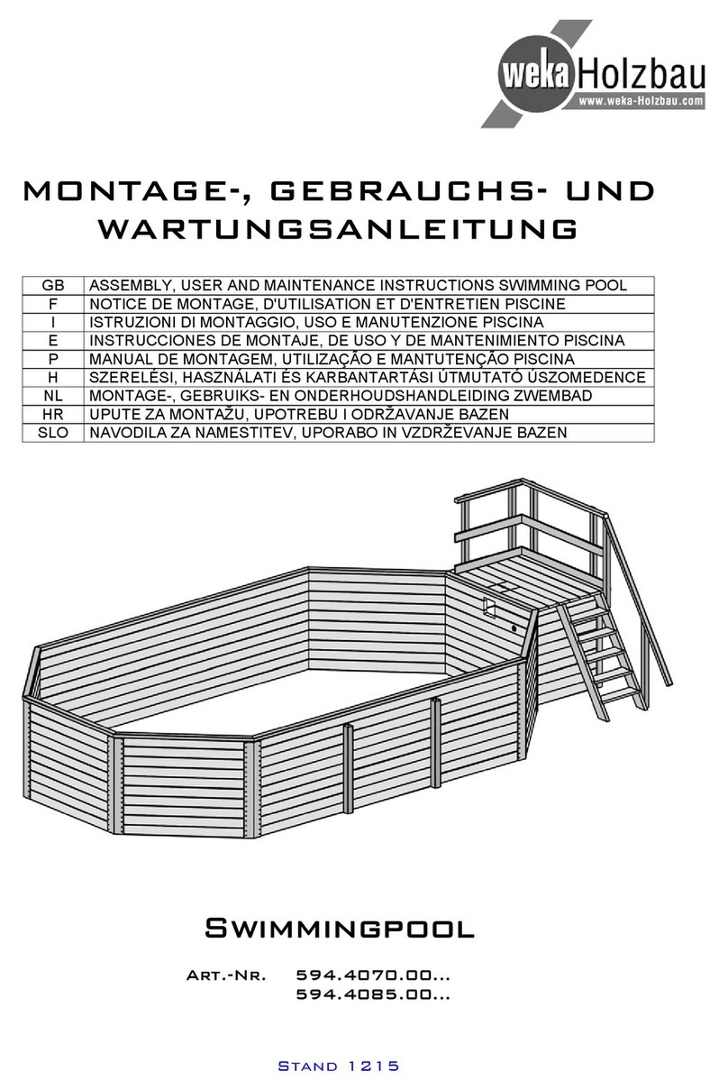 Weka Holzbau 594.4070.00 Series ASSEMBLY, USER AND MAINTENANCE INSTRUCTIONS