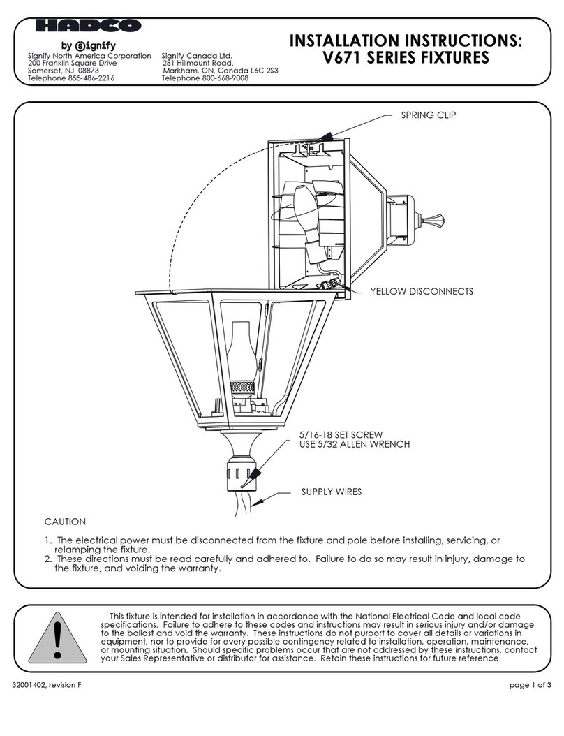 SIGNIFY Hadco V671 Series installation instructions