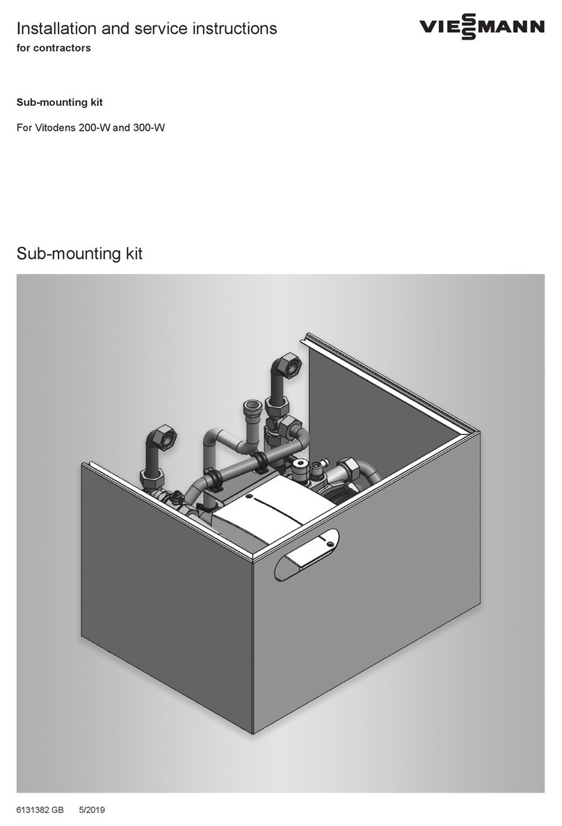Viessmann Sub-mounting kit Installation and service instructions Viessmann Sub-mounting kit Installation and service instructions