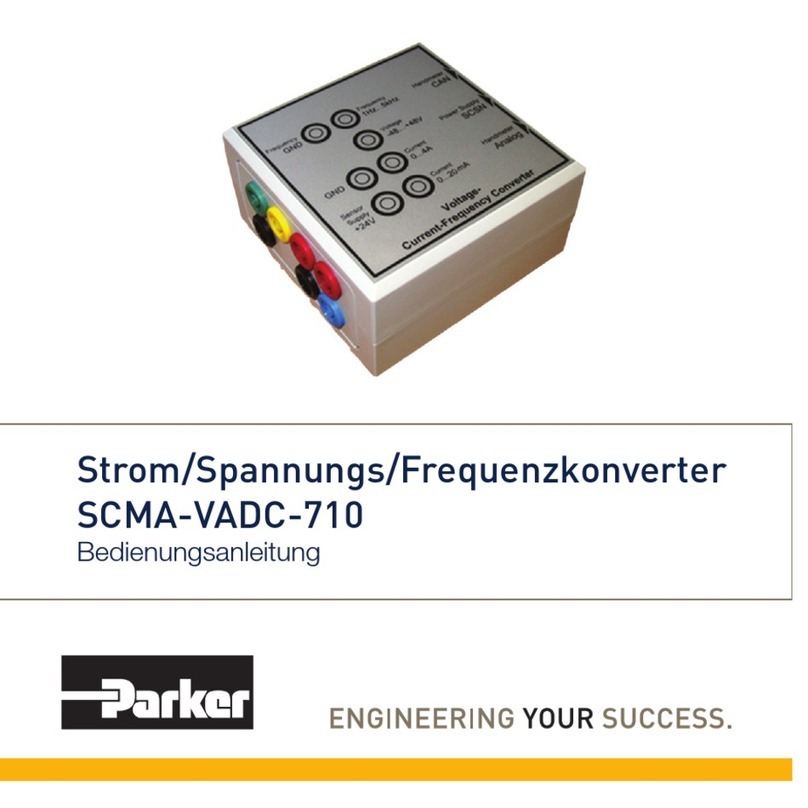 Parker SCMA-VADC-710 Operation manual