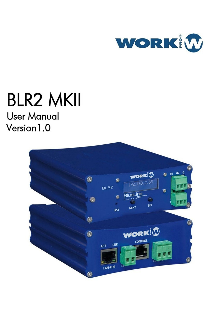 WorkPro BLR2 MKII user manual