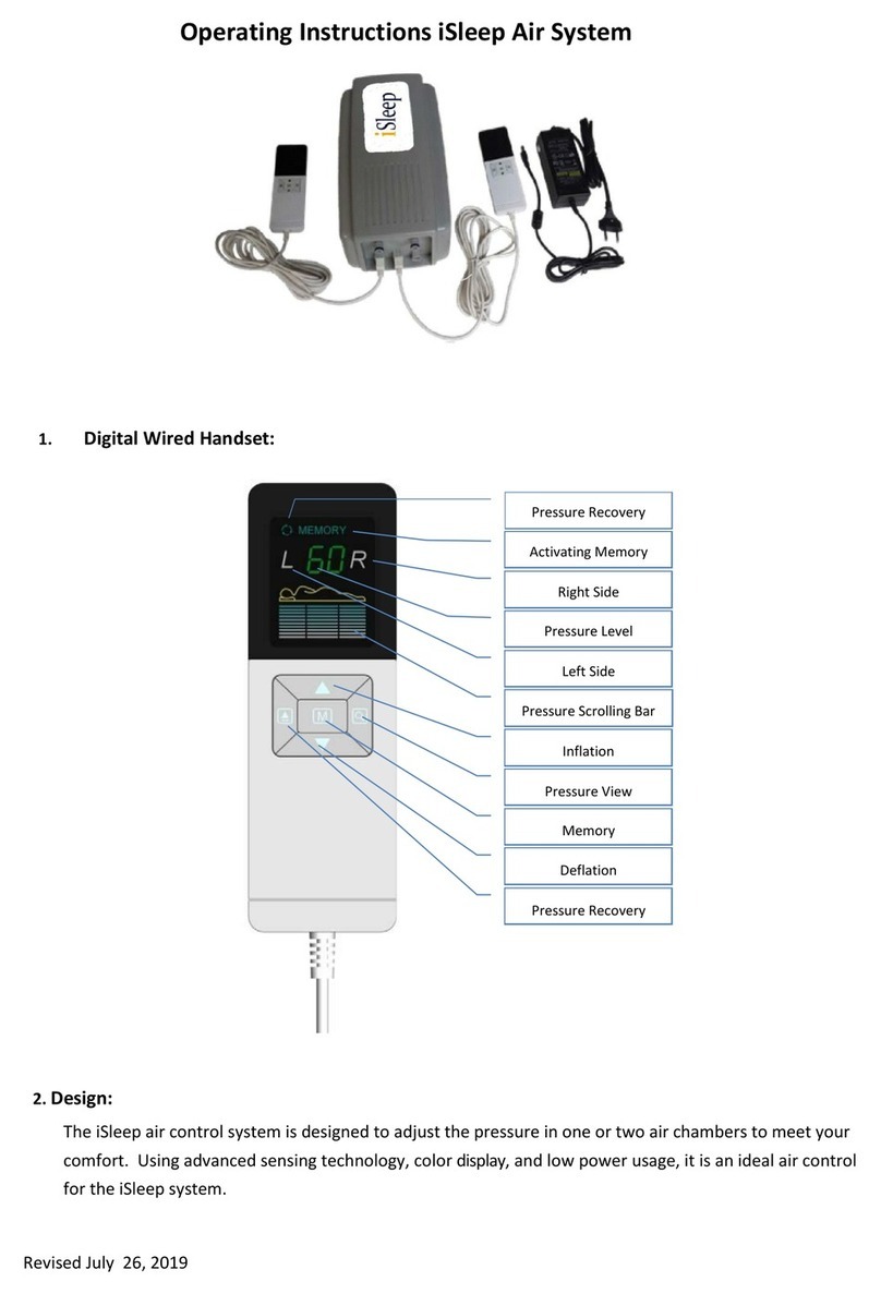 iSleep Digital Wired Handset operating instructions