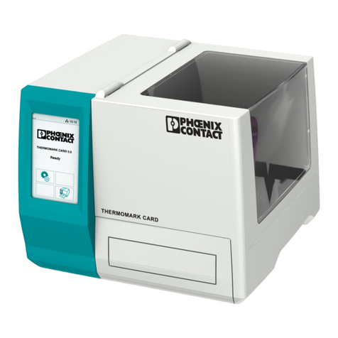 Phoenix Contact THERMOMARK CARD Series User manual
