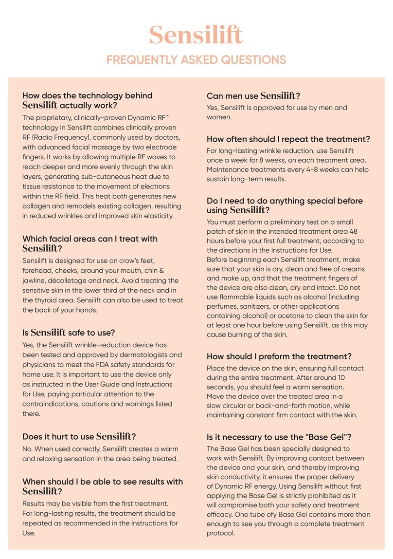 Sensica sensiLift Frequently asked questions