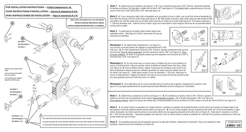 Kwikset Combo 690 CP User manual