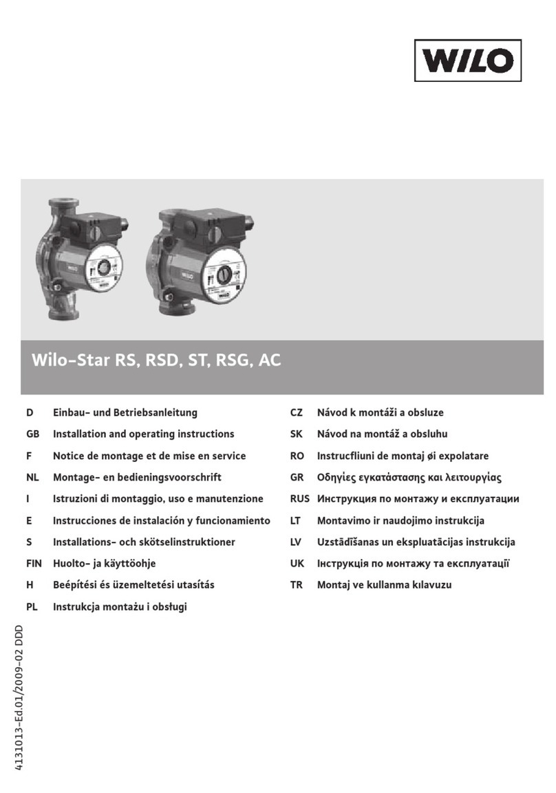 Wilo Star RS Series User manual Wilo Star RS Series User manual