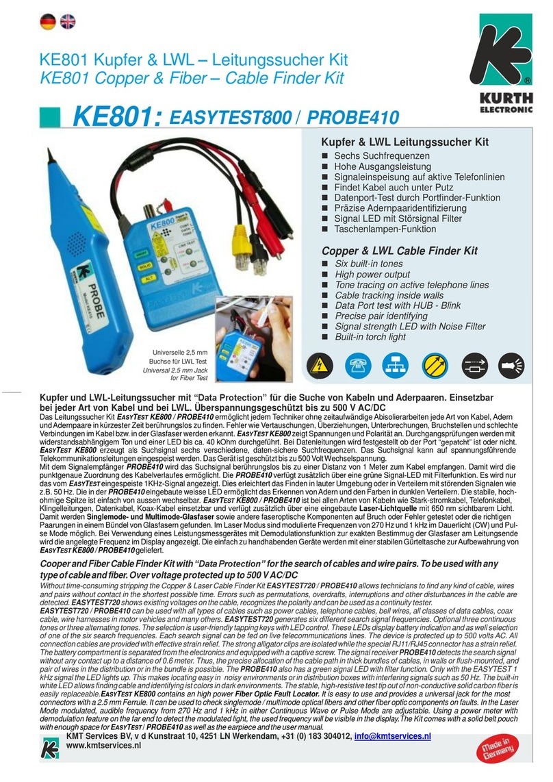 Kurth Electronic KE801 manual