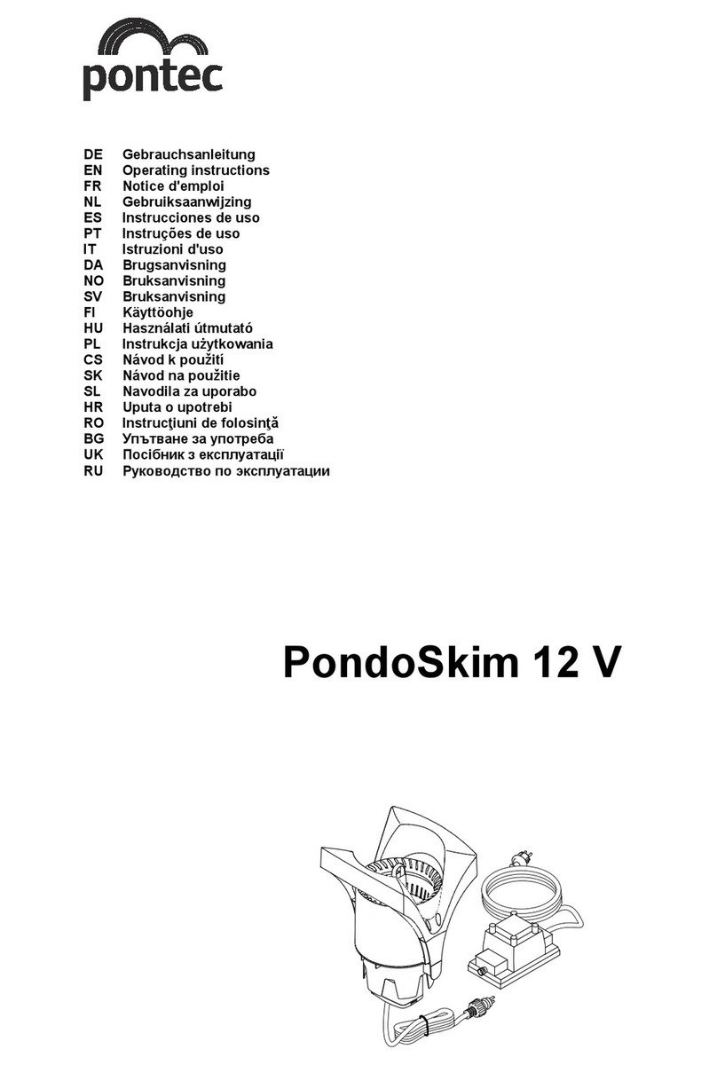 Pontec PondoSkim 12 V User manual