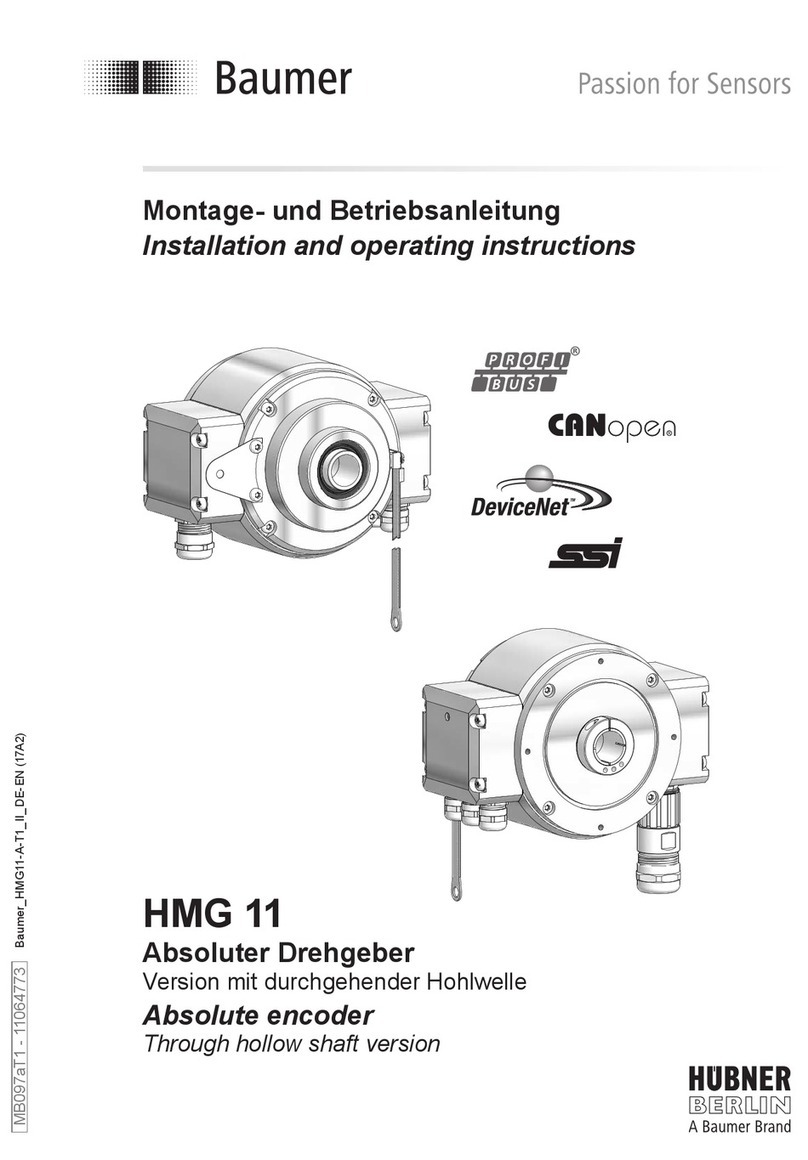 Baumer Hubner Berlin HMG 11 Installation and operating instructions