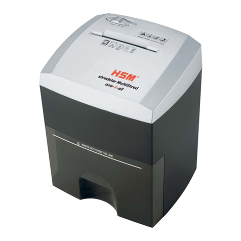 HSM Shredstar Multishred One-4-all User manual
