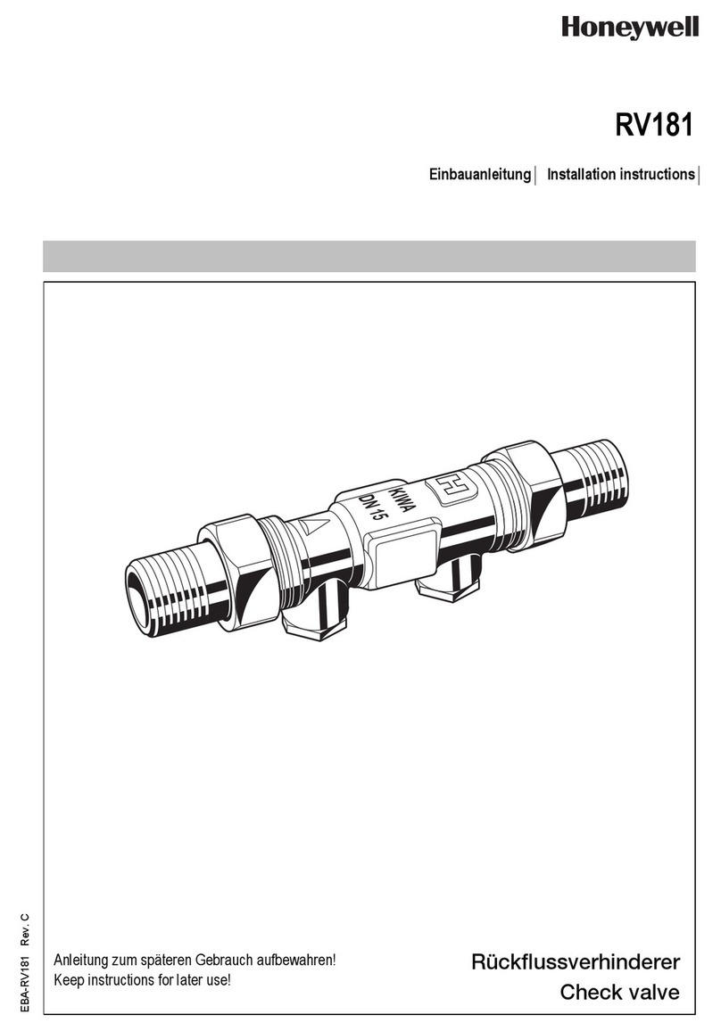 Honeywell RV181 User manual Honeywell RV181 User manual