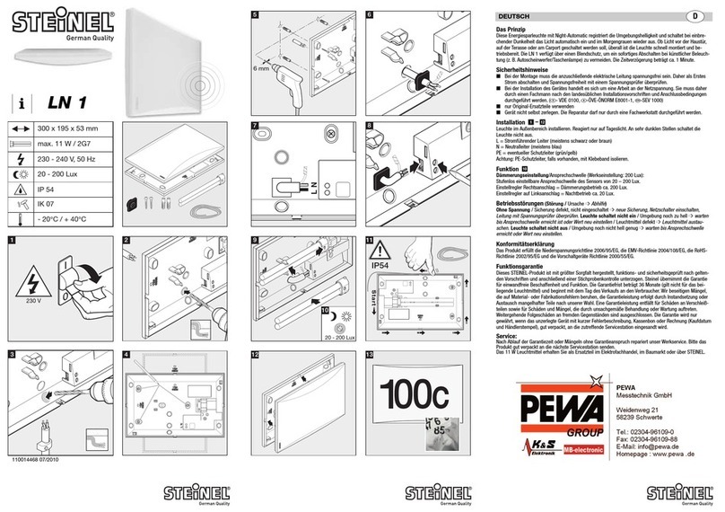 PEWA STEINEL LN 1 User manual