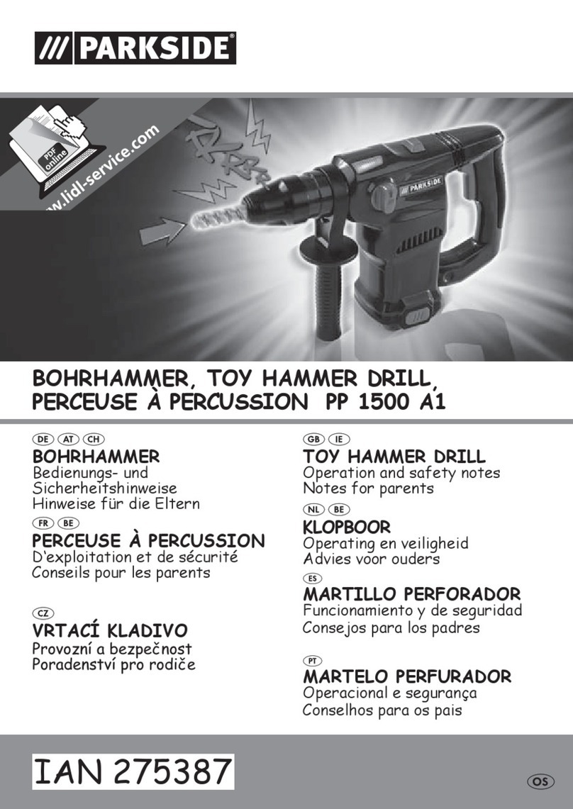 Parkside PP 1500 A1 Operation and safety notes Parkside PP 1500 A1 Operation and safety notes