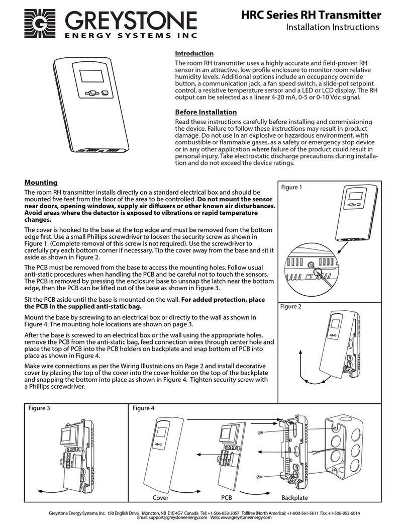 Greystone Energy Systems HRC Series installation instructions