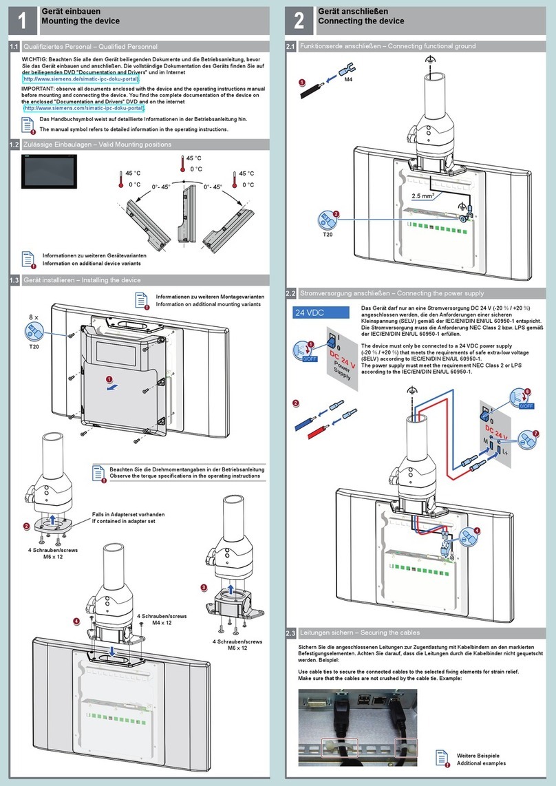 Siemens INOX PRO SIMATIC IFP1900 User manual Siemens INOX PRO SIMATIC IFP1900 User manual