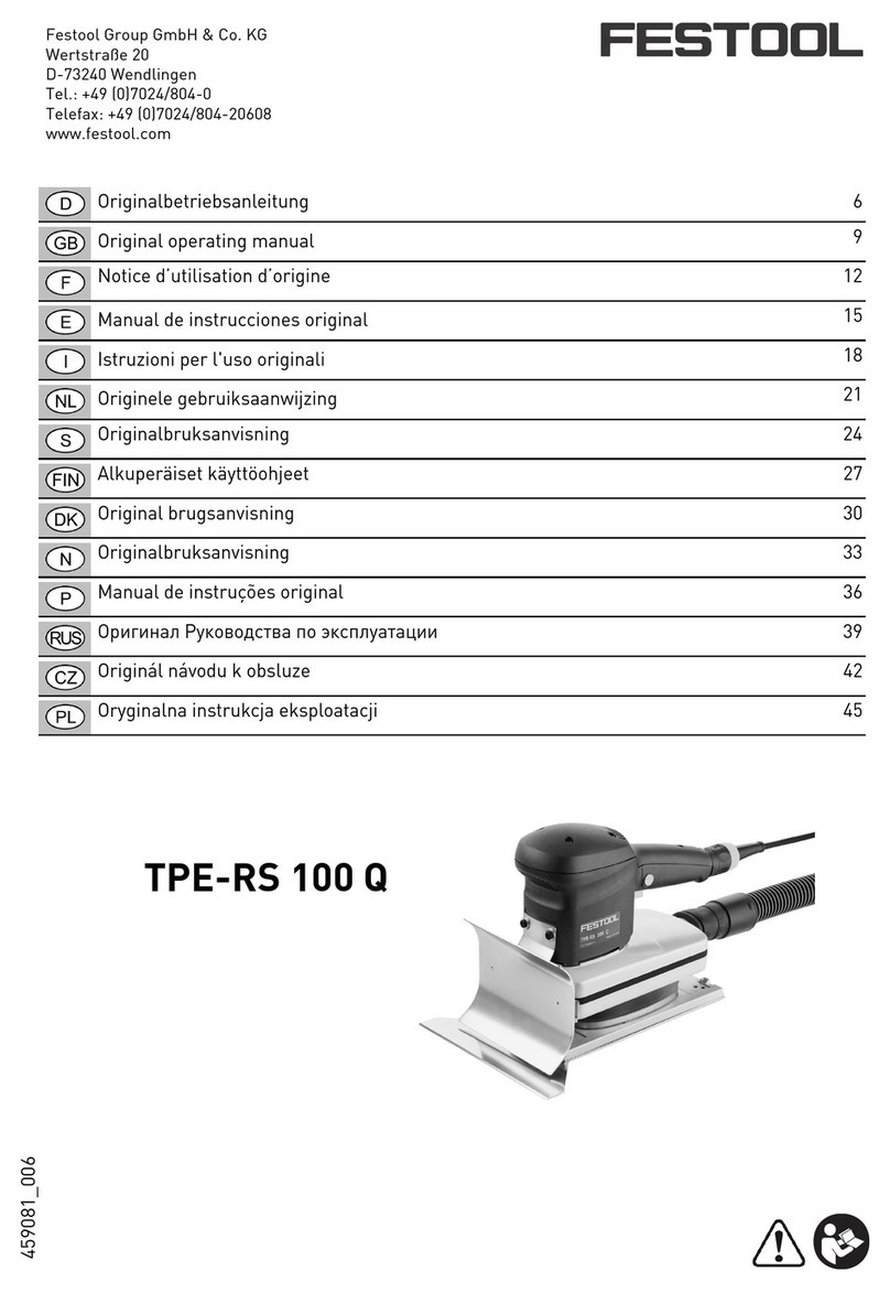 Festool TPE-RS 100 Q Installation instructions