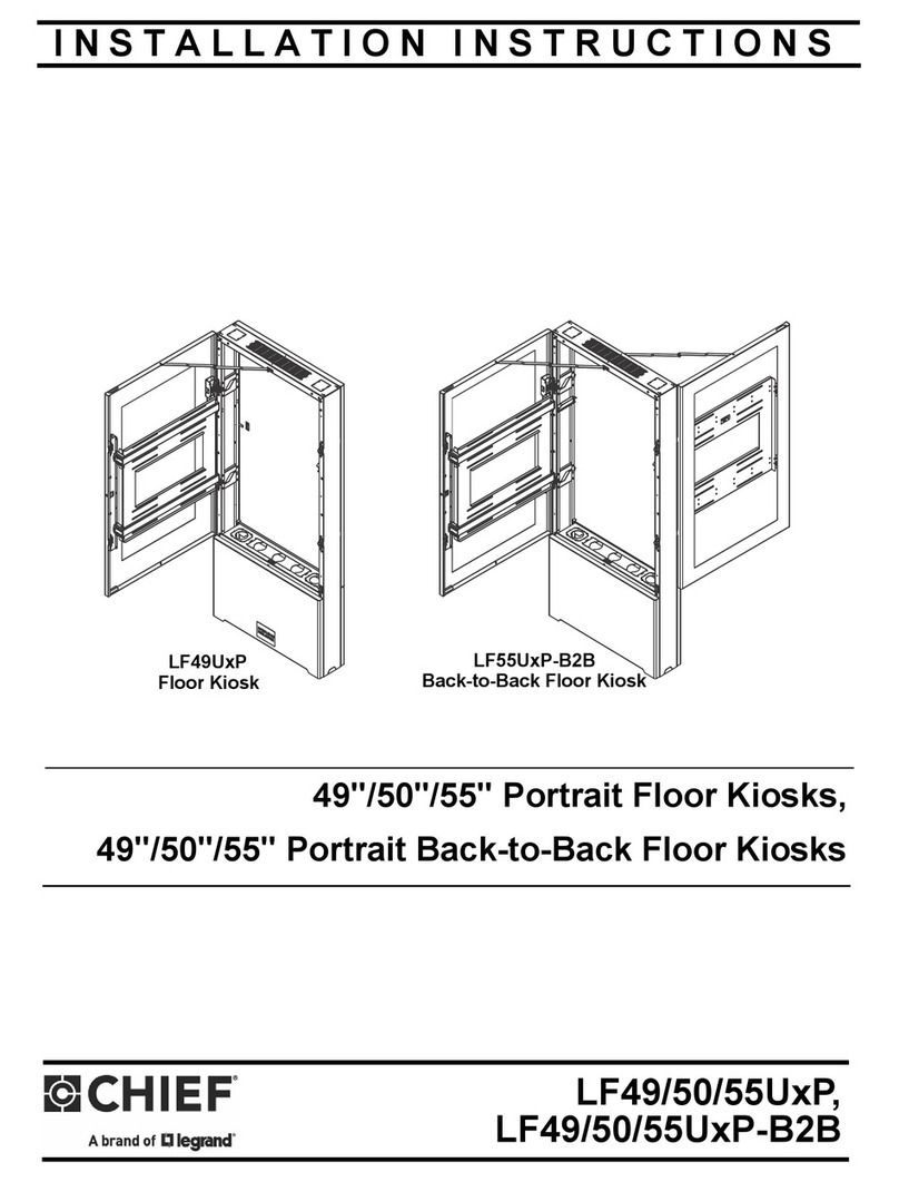 LEGRAND CHIEF LF49UxP installation instructions