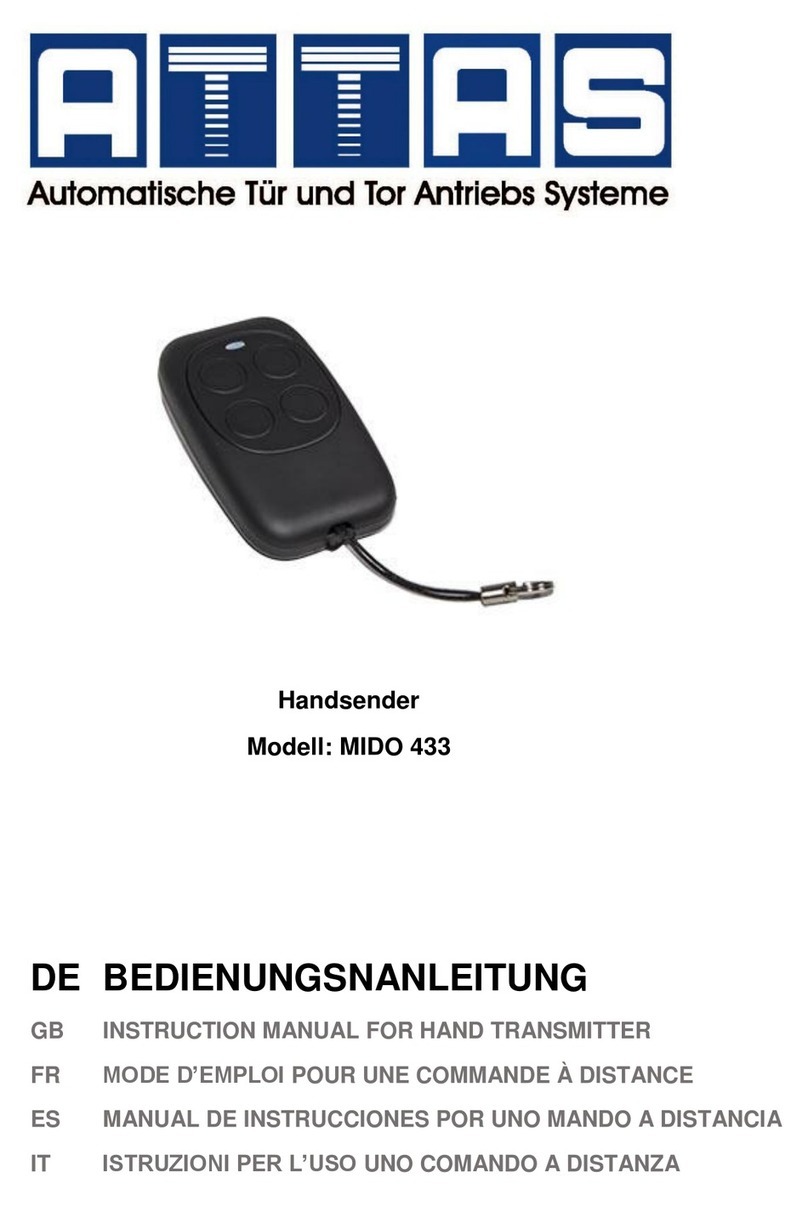 attas MIDO 433 instruction manual