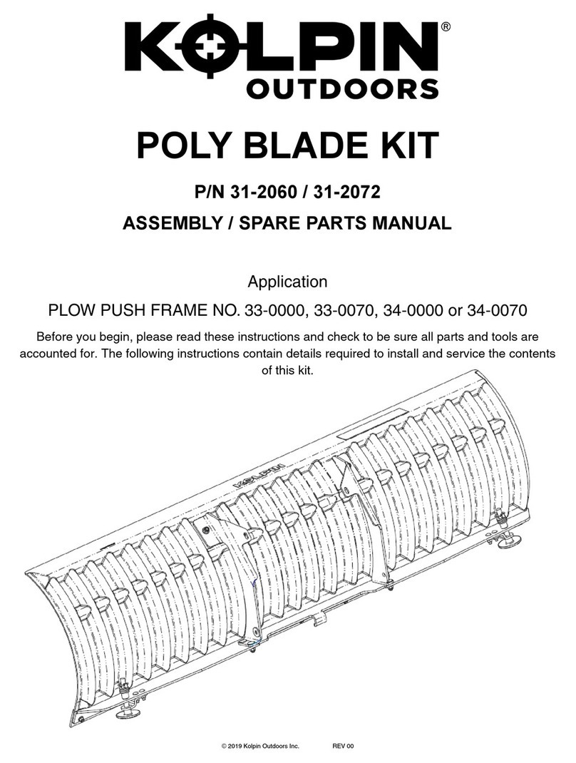 Kolpin Outdoors 31-2060 ASSEMBLY / SPARE PARTS MANUAL