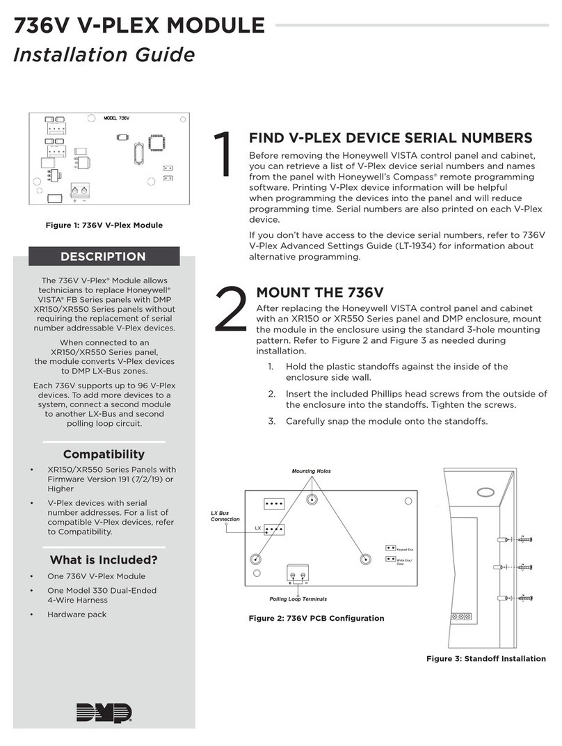 DMP Electronics 736V User manual DMP Electronics 736V User manual