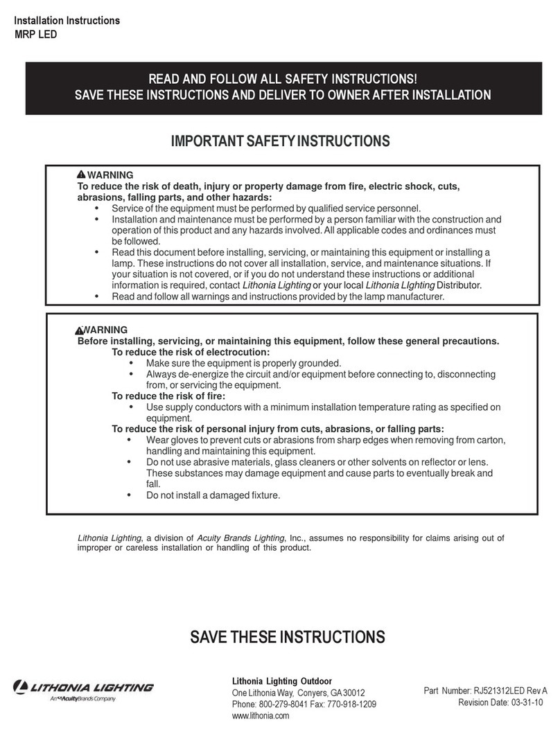 Lithonia Lighting MRP installation instructions